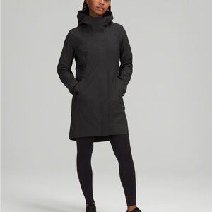 Lululemon Athletica Black Trench Coat